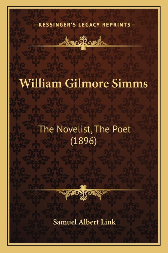 Couverture_William Gilmore Simms