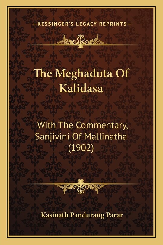 Front cover_The Meghaduta Of Kalidasa