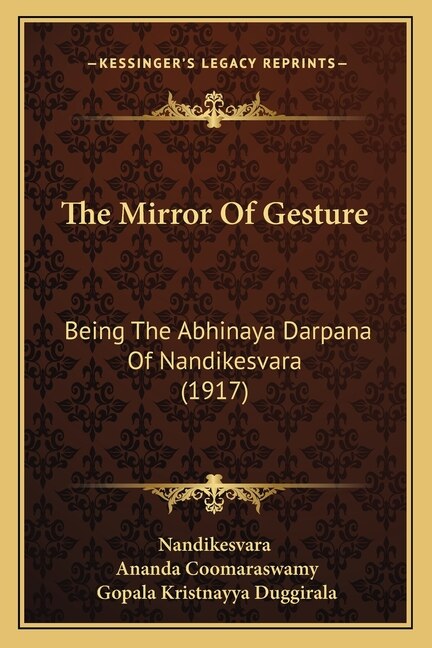 Front cover_The Mirror Of Gesture