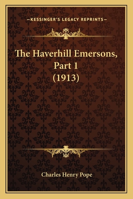 Front cover_The Haverhill Emersons, Part 1 (1913)