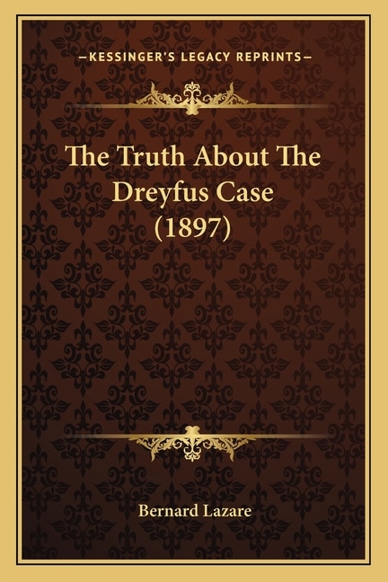Couverture_The Truth About The Dreyfus Case (1897)