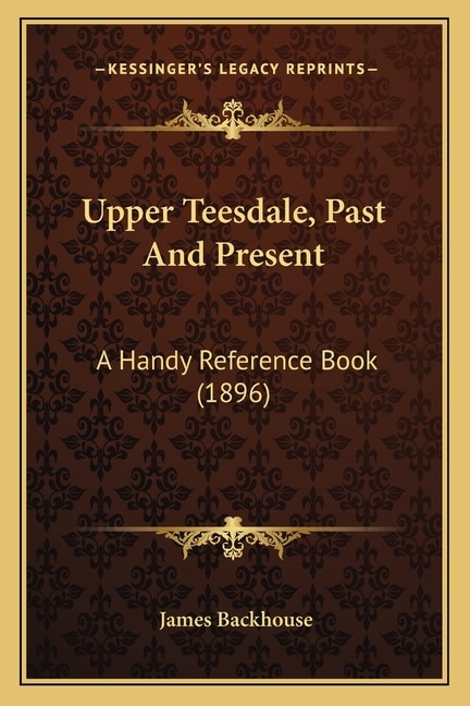 Couverture_Upper Teesdale, Past And Present