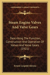 Front cover_Steam Engine Valves And Valve Gears