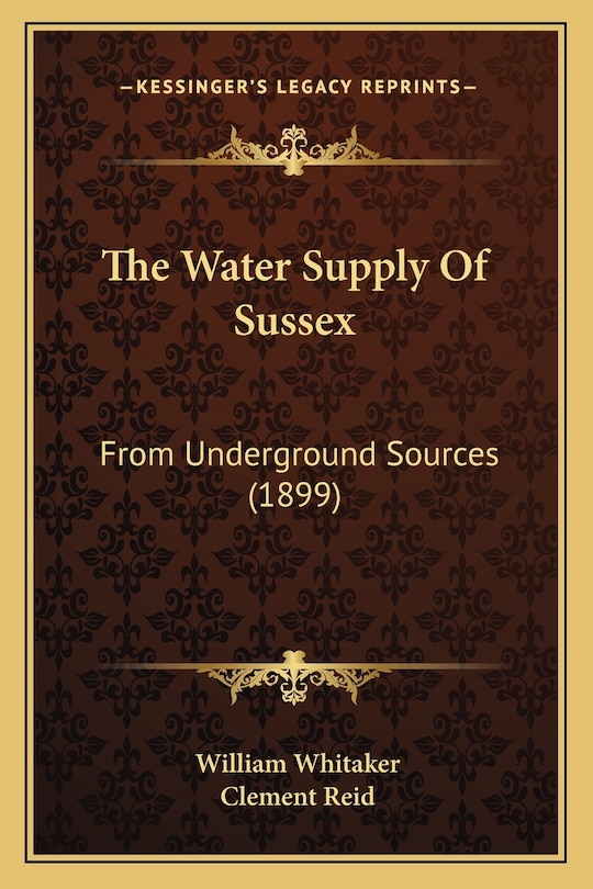 Couverture_The Water Supply Of Sussex