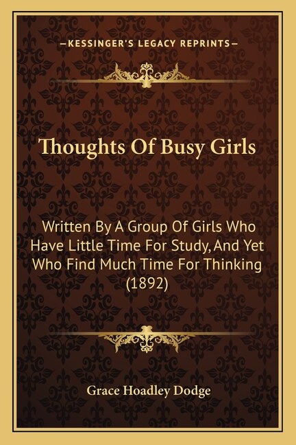 Front cover_Thoughts Of Busy Girls