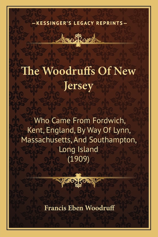 Front cover_The Woodruffs Of New Jersey