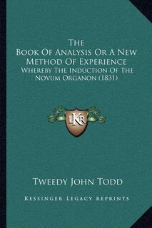Front cover_The Book Of Analysis Or A New Method Of Experience