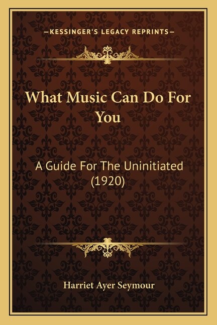 Front cover_What Music Can Do For You