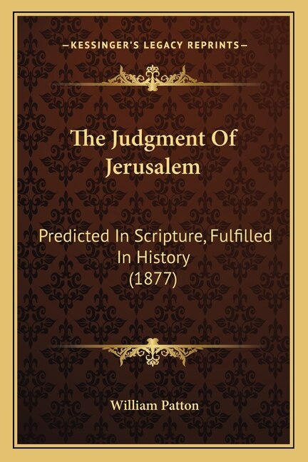Couverture_The Judgment Of Jerusalem