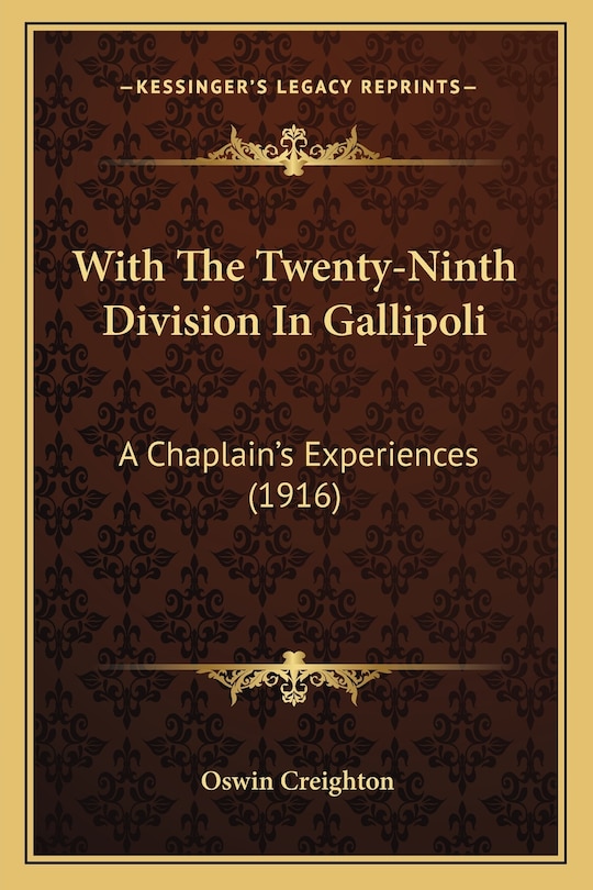 Couverture_With The Twenty-Ninth Division In Gallipoli