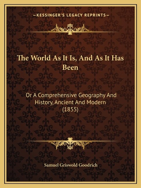 Front cover_The World As It Is, And As It Has Been
