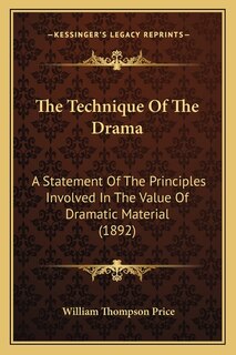 Front cover_The Technique Of The Drama