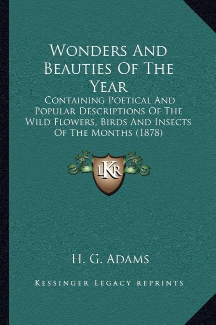 Couverture_Wonders And Beauties Of The Year