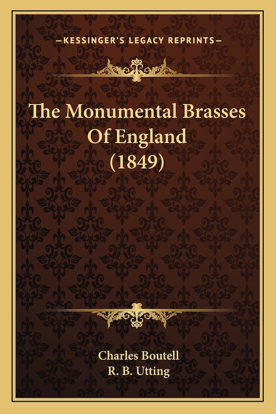 Front cover_The Monumental Brasses Of England (1849)