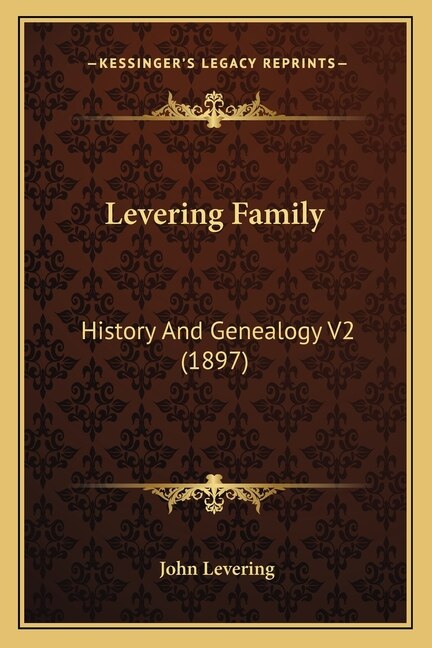 Front cover_Levering Family