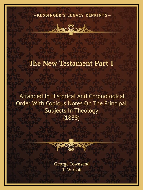 Couverture_The New Testament Part 1