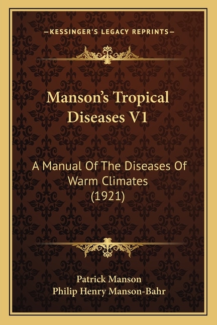 Front cover_Manson's Tropical Diseases V1