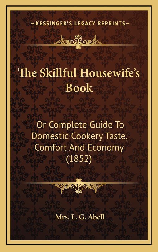 Front cover_The Skillful Housewife's Book