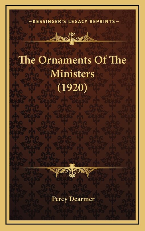 Couverture_The Ornaments Of The Ministers (1920)