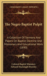 Front cover_The Negro Baptist Pulpit