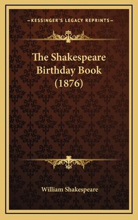 Front cover_The Shakespeare Birthday Book (1876)