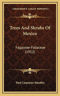 Couverture_Trees And Shrubs Of Mexico