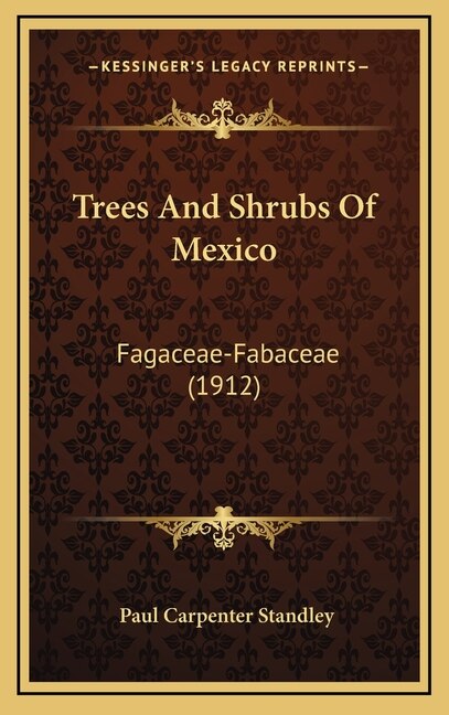 Couverture_Trees And Shrubs Of Mexico