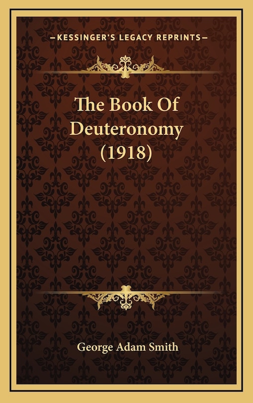 Couverture_The Book Of Deuteronomy (1918)