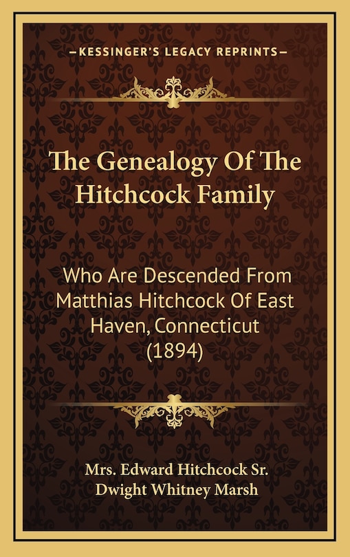 Couverture_The Genealogy Of The Hitchcock Family