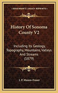 Front cover_History Of Sonoma County V2