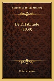 Front cover_De L'Habitude (1838)