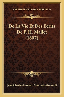 Front cover_De La Vie Et Des Ecrits De P. H. Mallet (1807)