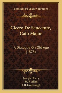 Couverture_Cicero De Senectute, Cato Major