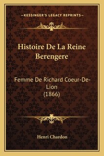 Front cover_Histoire De La Reine Berengere