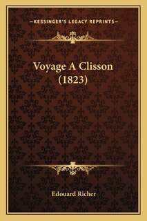 Front cover_Voyage A Clisson (1823)
