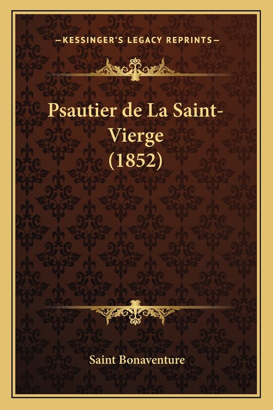 Couverture_Psautier de La Saint-Vierge (1852)
