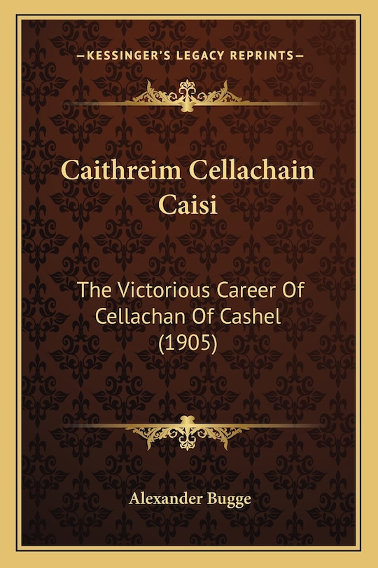 Front cover_Caithreim Cellachain Caisi