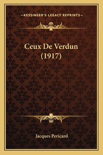 Front cover_Ceux De Verdun (1917)
