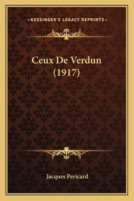 Front cover_Ceux De Verdun (1917)
