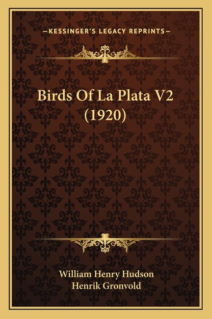 Front cover_Birds Of La Plata V2 (1920)