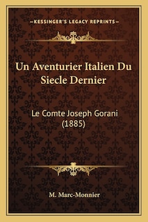 Front cover_Un Aventurier Italien Du Siecle Dernier