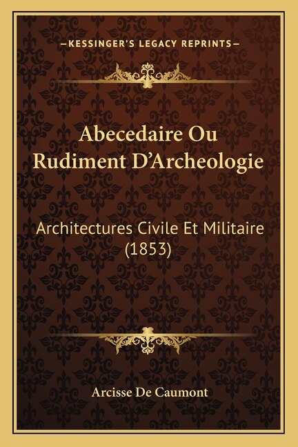 Front cover_Abecedaire Ou Rudiment D'Archeologie