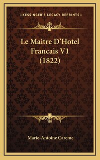 Le Maitre D'Hotel Francais V1 (1822)