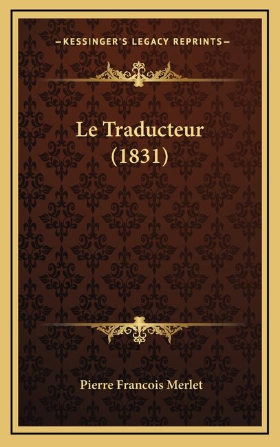 Front cover_Le Traducteur (1831)