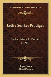 Front cover_Lettre Sur Les Prodiges