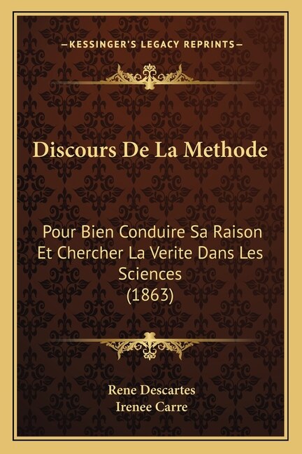 Front cover_Discours de La Methode