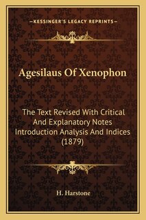 Front cover_Agesilaus Of Xenophon