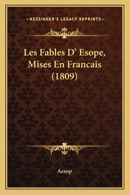 Couverture_Les Fables D' Esope, Mises En Francais (1809)