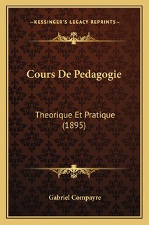 Front cover_Cours De Pedagogie