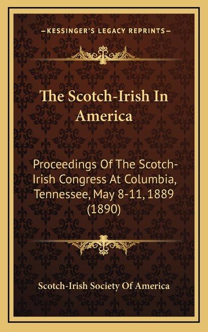 Front cover_The Scotch-Irish In America